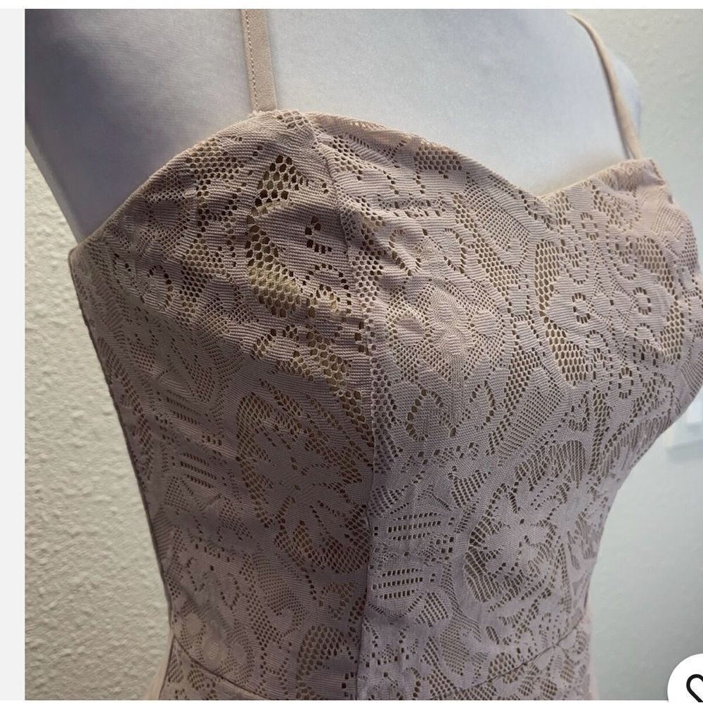 Dress the Population Leanne Pink Lace Mini Dress Women Size Small NWT Size XS - Picture 5 of 9